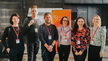 Lietuvos kultūros tarybos komanda kongrese Helsinkyje