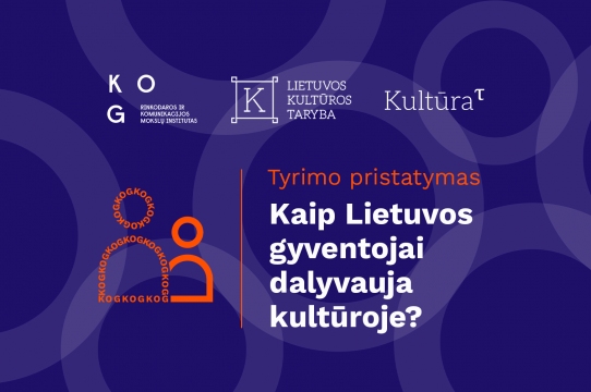 Kviečiame į tyrimo pristatymą: kaip Lietuvos gyventojai dalyvauja kultūroje?